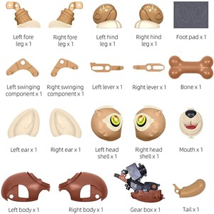 ربات اسباب بازی کنترلی سگ هوشمند مدل DIY Magic Pet Dog_اسباب بازی